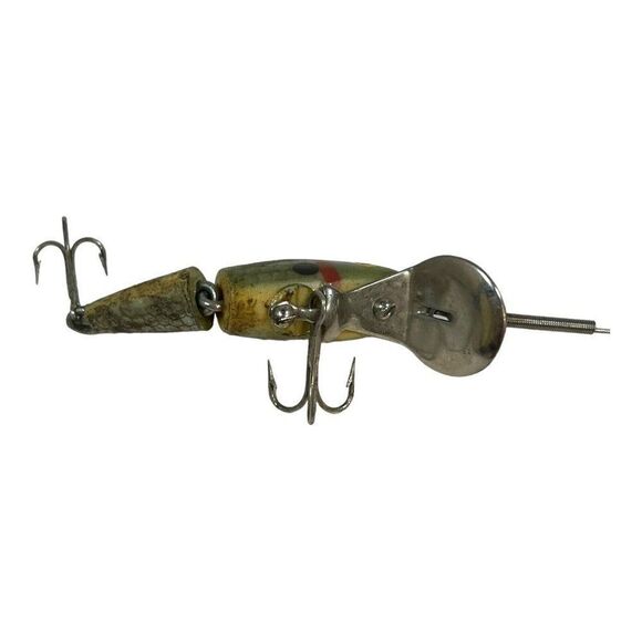 Vintage Articulated Jointed Divided Cisco Kid Fishing Lure 4.25” Minnow Retro - Picture 6 of 6